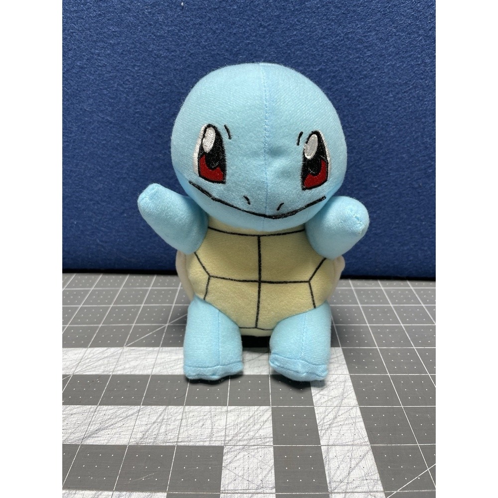 Pokemon Squirtle Plush 8"2022‎ Toy Factory Stuffed Animal Doll Blue Brown